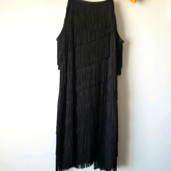White House Black Market Dresses & Skirts - WHBM black fringe shift tiered flapper dress szXLP